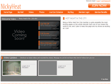 Tablet Screenshot of nickyheat.com